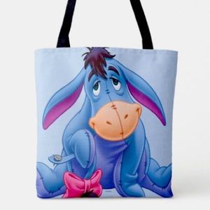BNWT!✨ Adorable Disney Eeyore Large Canvas Tote Bag! 💜